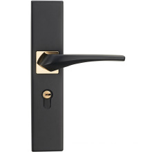 Solid Wood Door Lock Simple Black Household Silent Door Handle GO-SX